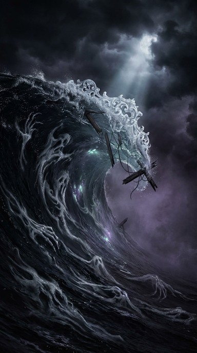 Free Gothic Wave Rising Image - Ocean, Wave, Gothic | Download at StockCake