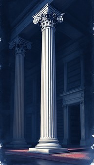 Free Majestic Classical Column Image - Column, Classical, Watercolor ...