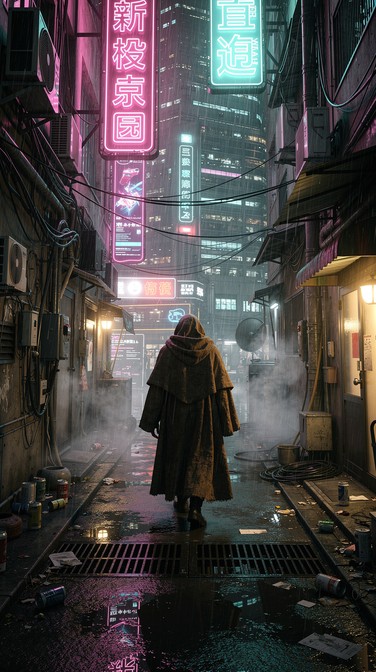 Free Neon Cyberpunk Alley Image - Cyberpunk, Neon, Futuristic ...