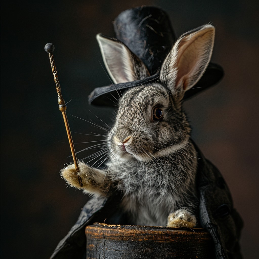 The Magicion Rabbit Free Magician Rabbit Portrait Image - Rabbit, Magician, Portrait ...