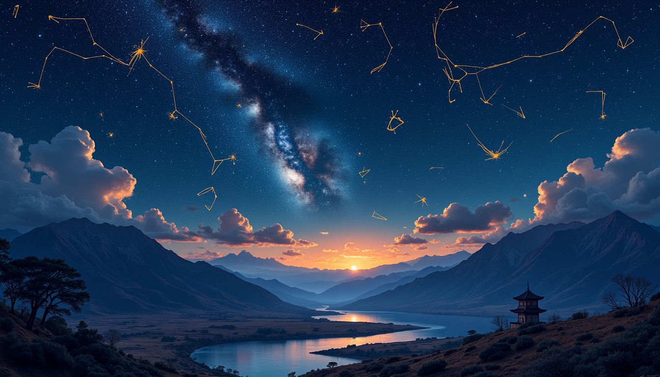Celestial Ridge Free Celestial Mountain Temple Image - Stars, Cosmos, Constellations ...