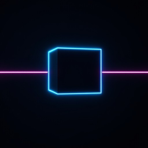 Neon Cube Sticker Free Neon Cube Floating Image - Cyberpunk, Neon, Cube | Download at ...
