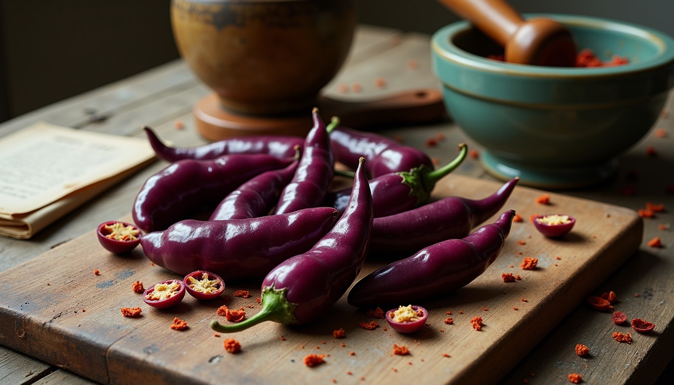 Free Purple Chili Harvest Image - Chilies, Purple, Spicy | Download at ...