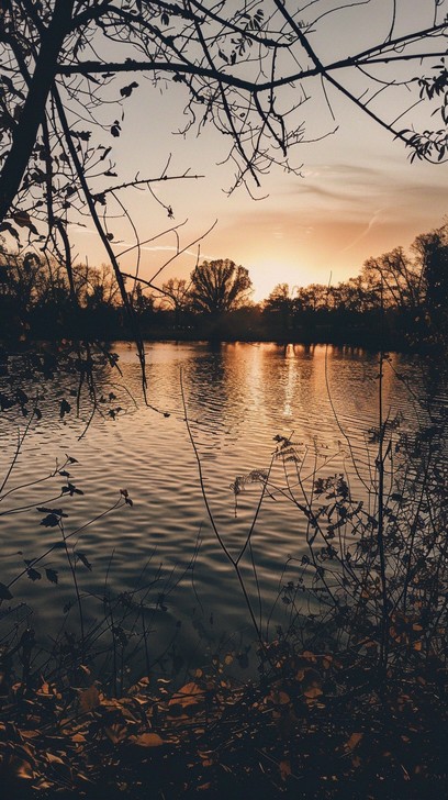 Free Sunset Lake View Image - Sunset, Lake, Autumn | Download at StockCake