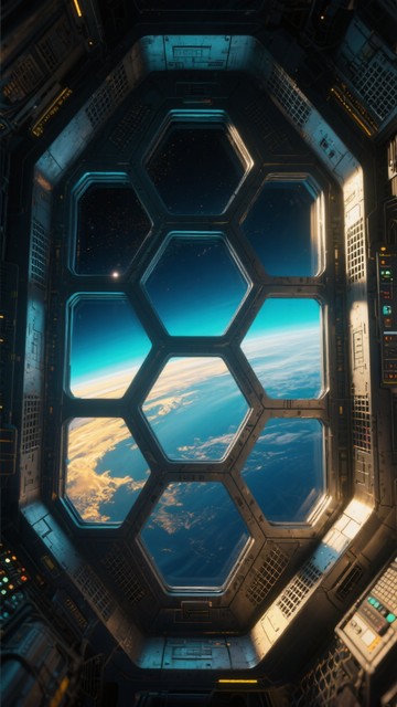 Free Earth Through Hexagons Image | Download at StockCake