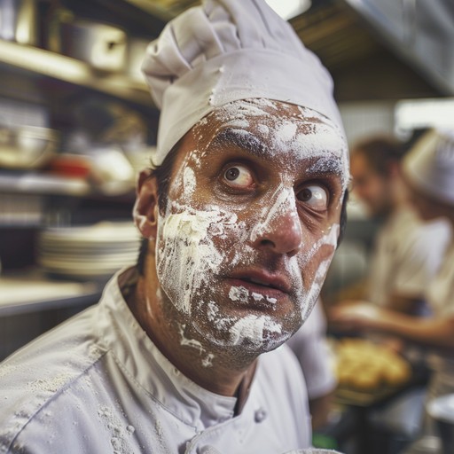 Download Messy Chef Portrait Image - Chef, Kitchen, Flour | StockCake