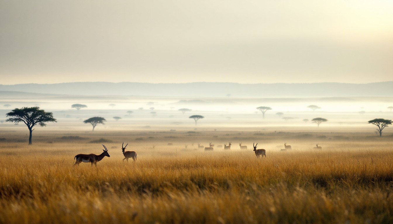 Download African Savanna Dawn Image - Savanna, Antelope, Dawn | StockCake