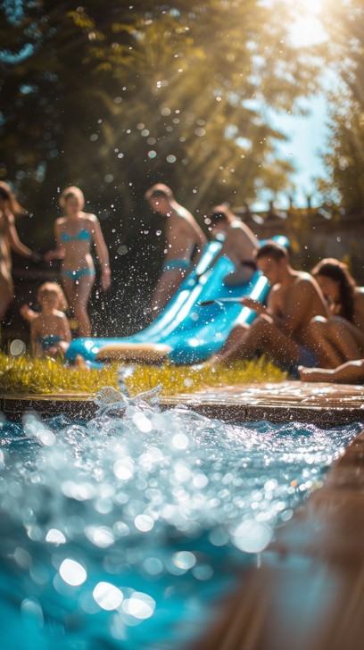 Free Summer Pool Fun Image - Summer, Pool, Friends | Download at StockCake