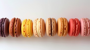 Free Colorful Macaron Row Image - Macarons, Colorful, Sweets | Download ...