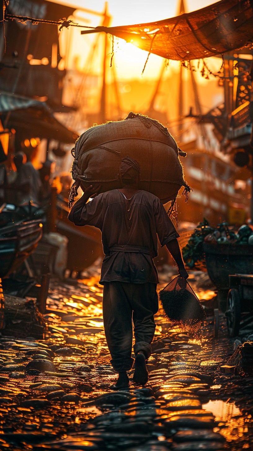 Job Walk Background Free Sunset Labor Walk Image - Sunset, Worker, Market | Download at ...