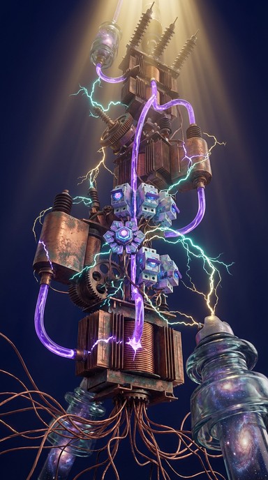 Free Electric Mystical Tower Image - Electricity, Copper, Fantasy ...
