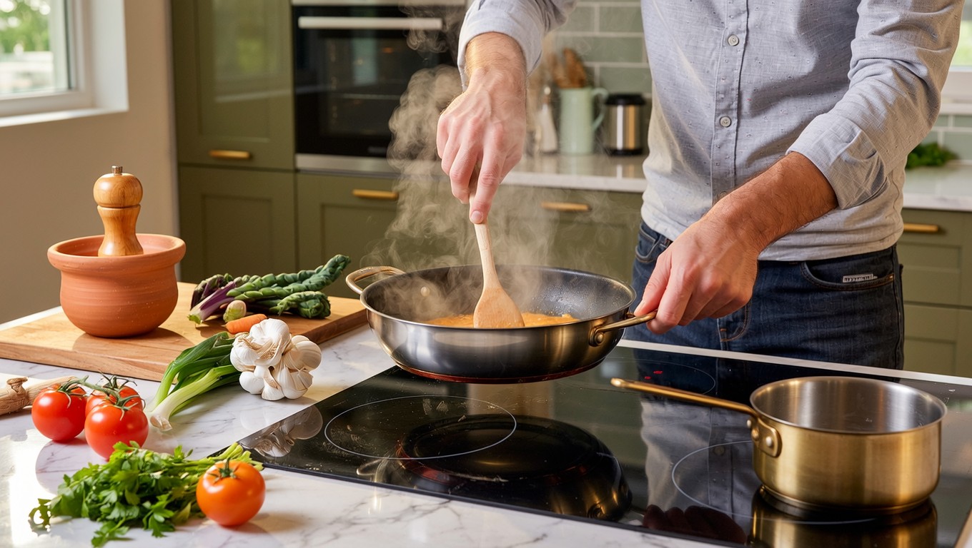 Free Man Cooking Dinner Image - Cooking, Kitchen, Man | Download at ...