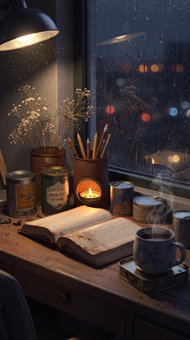 Free Rainy reading night Image - Reading, Cozy, Bookshelf | Download at ...
