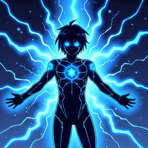 Free Techno Power Unleashed Image - Anime, Electric, Blue | Download at ...