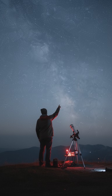 Free Pointing Towards Stars Image - Astronomer, Stargazing, Galaxy ...