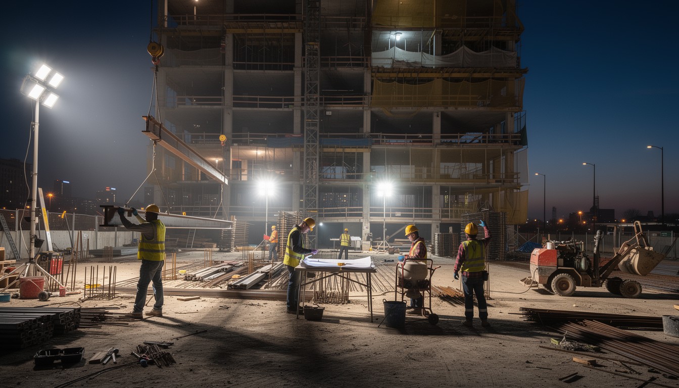 Free Night Construction Work Image - Construction, Night, Workers ...