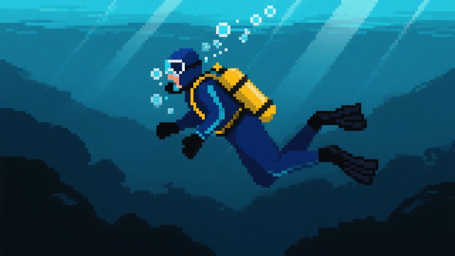 Free Deep Blue Dive Image - Diver, Underwater, Scuba | Download at ...