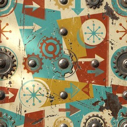 Red Tin Patterns Free Vintage Tin Pattern Image - Vintage, Pattern, Retro | Download at ...
