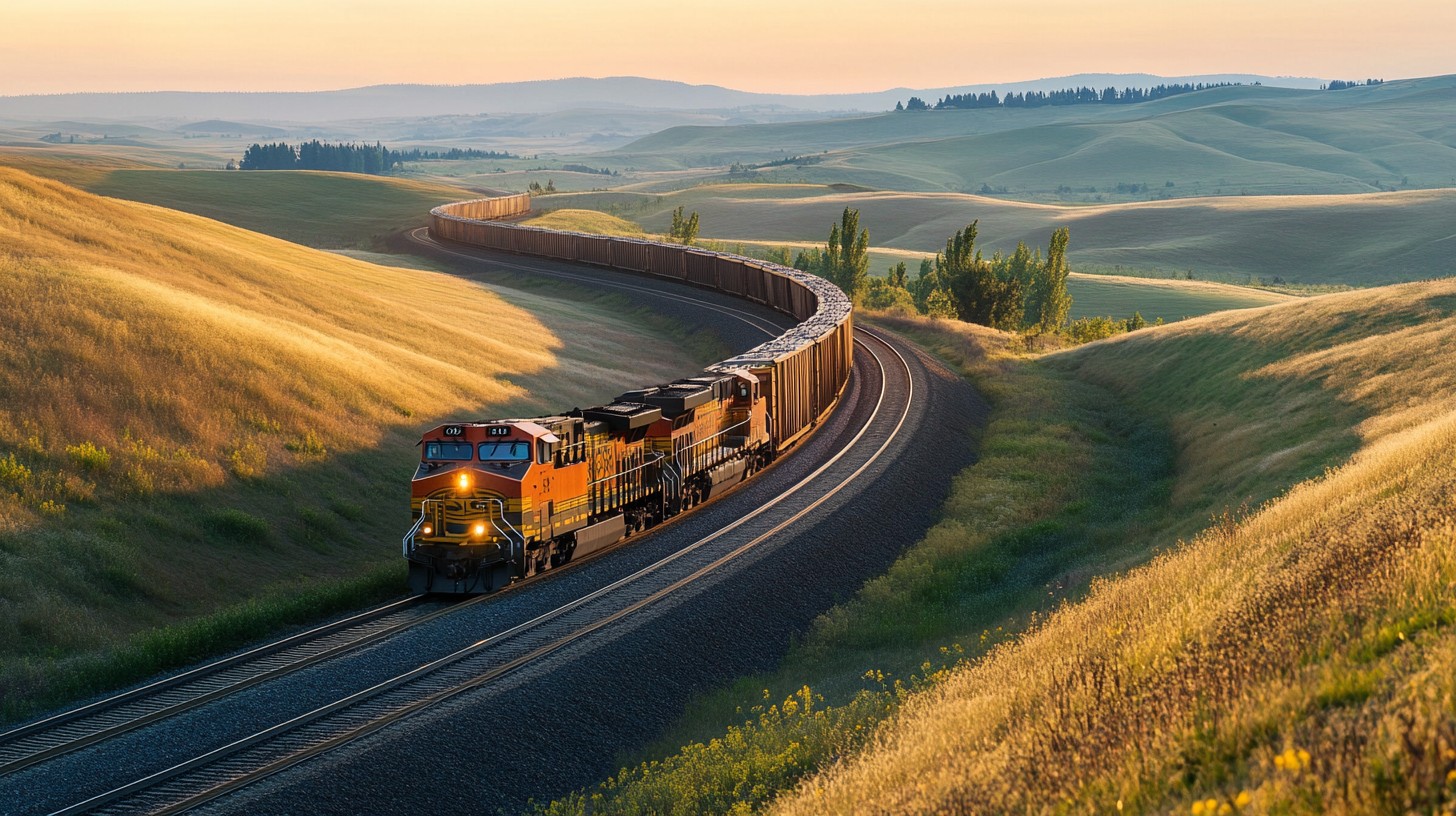 Free Train through Fields Image - Train, Fields, Sunset | Download at ...