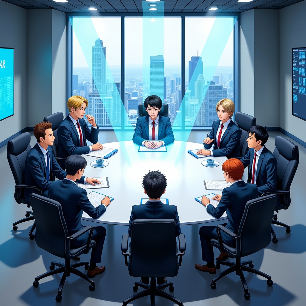 Free Corporate Anime Meeting Image - Anime, Manga, Business | Download ...