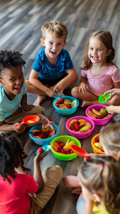 Free Kids Enjoying Snacks Image - Children, Snacks, Happy | Download at ...