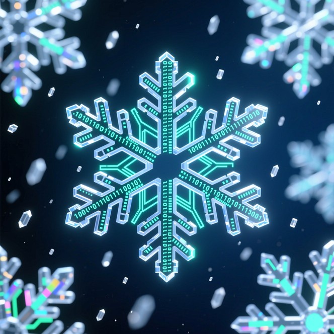 Free Snowy Digital Outpost Image - Isometric, Winter, Technology ...