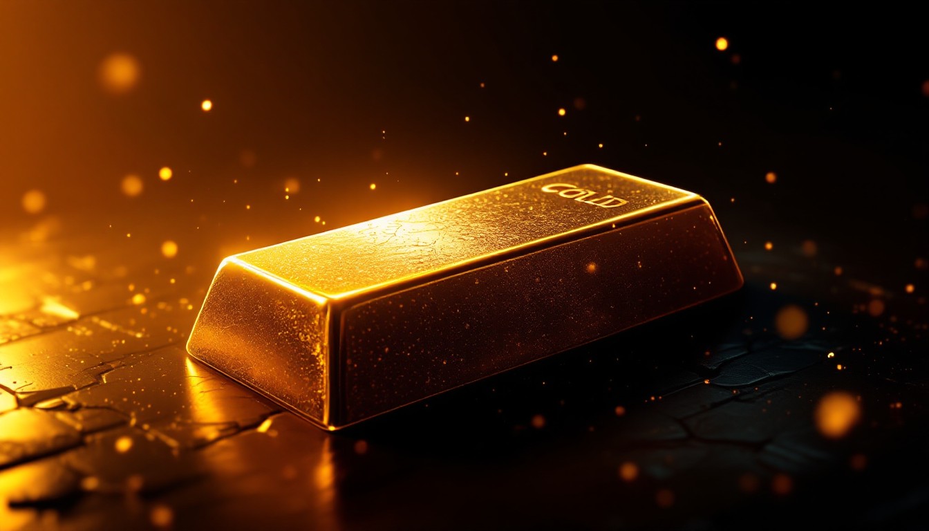 Gold bars in institutional vault