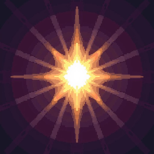 Free Radiant Pixel Star Image - Pixel, Star, Space | Download at StockCake