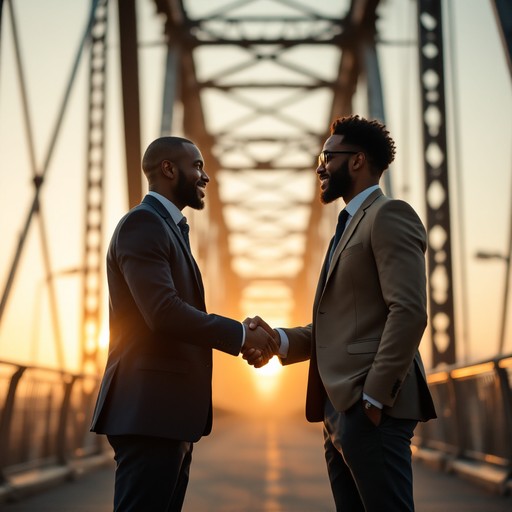 Free Bridge Between Partners Image - Sunset, Bridge, Silhouette ...