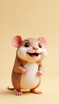 Free Curious Geometric Hamster Image - Hamster, 3d, Lowpoly | Download ...