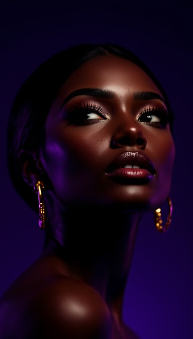 Free Purple Light Portrait Image - Woman, Portrait, Purple | Download ...