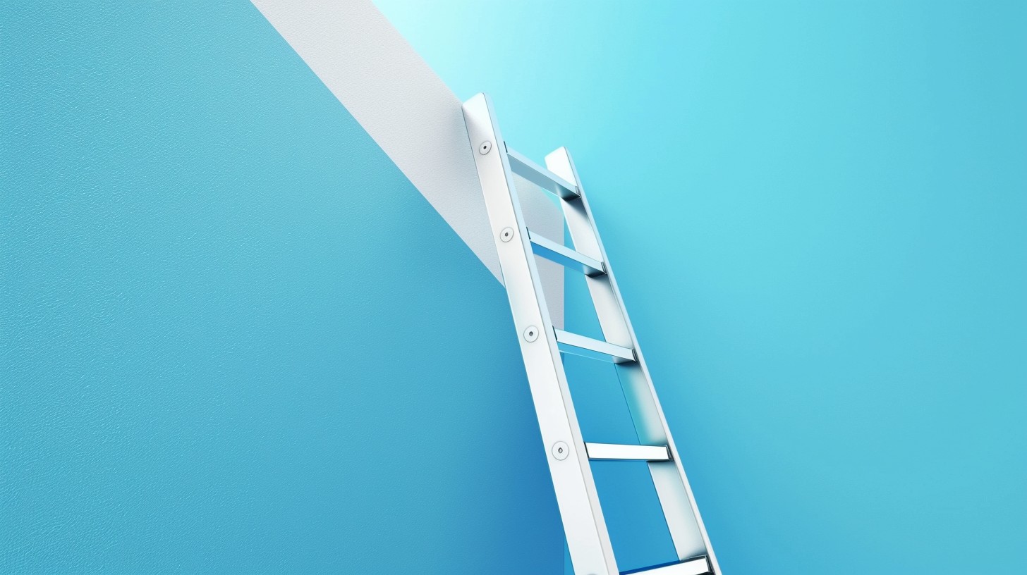 Free Ascending White Ladder Image - Ladder, White, Blue | Download at ...
