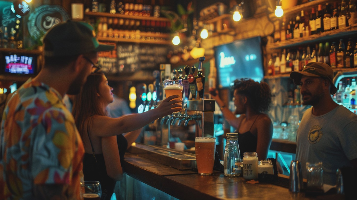 Free Cheers at Bar Image - Bar, Friends, Beer | Download at StockCake