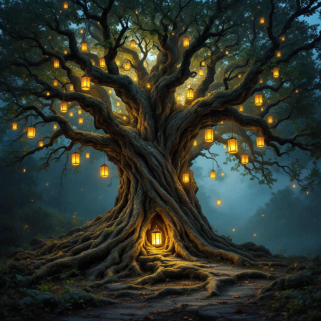 Free Magical Library Tree Image - Magical, Enchanted, Tree | Download ...