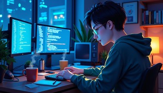 Free Coding Night Glow Image - Coder, Programmer, Developer | Download ...