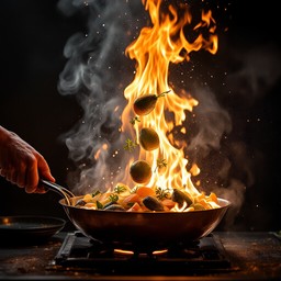 Free Fiery Culinary Ballet Image - Fire, Flames, Cooking | Download at ...