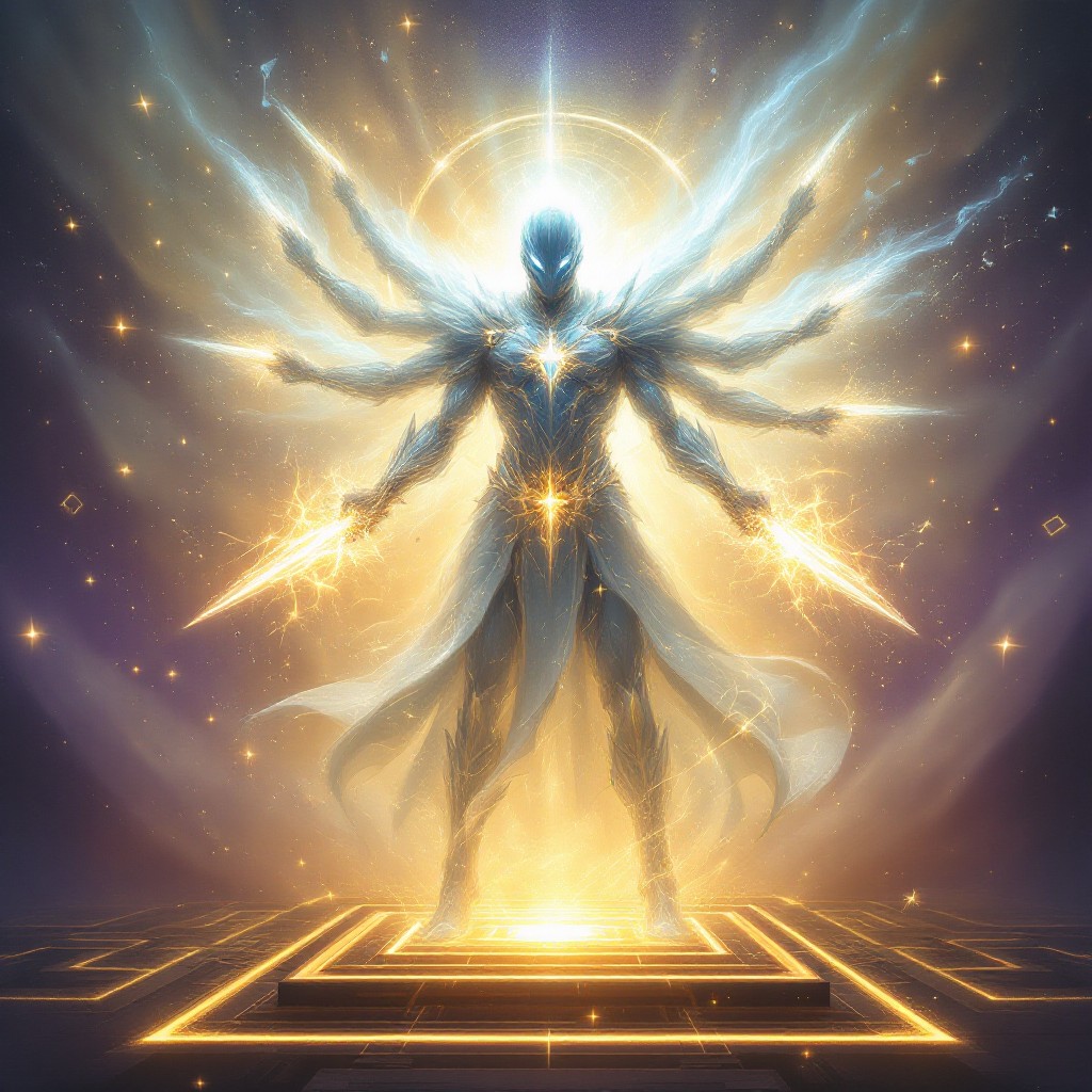 Free Celestial Warrior Ascends Image - Celestial, Warrior, Divine ...