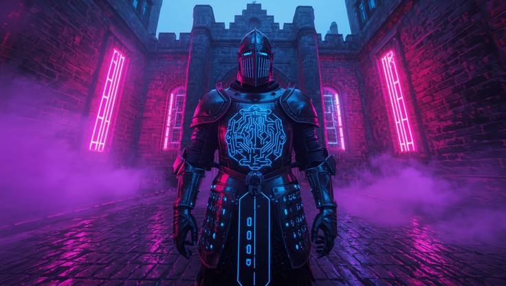 Free Cyber Knight Rising Image - Cyberpunk, Knight, Warrior | Download ...