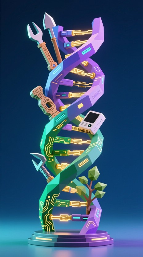 Free Evolution Meets Technology Image - Technology, Evolution, Dna ...