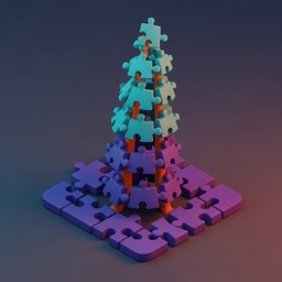Free Rising Puzzle Tower Image - Puzzle, Spiral, Teal | Download at ...