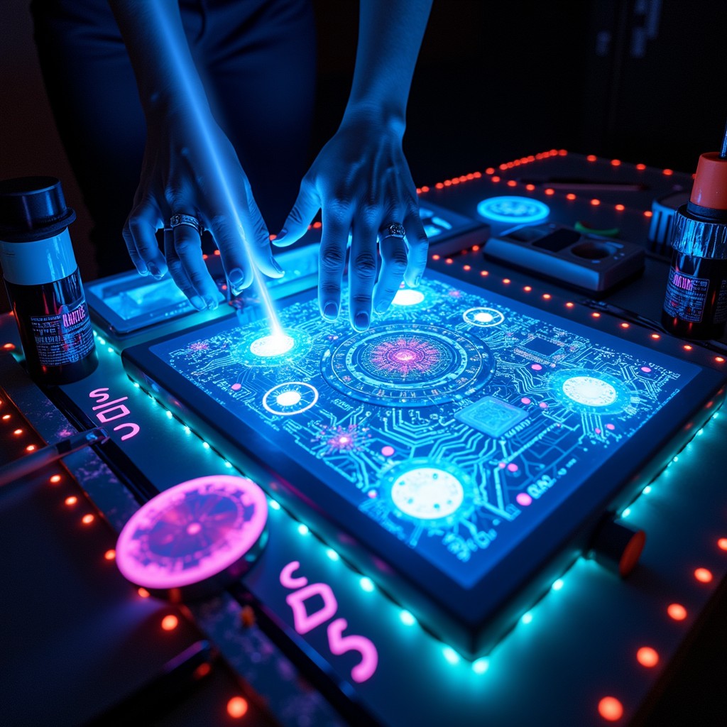 Free Digital Touch Interface Image - Futuristic, Cyberpunk, Neon ...