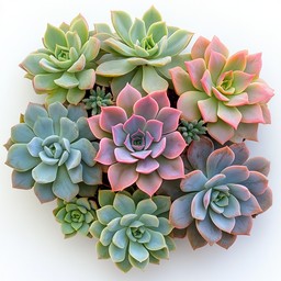 カラフルな多肉植物コレクションの画像をダウンロード - 多肉植物