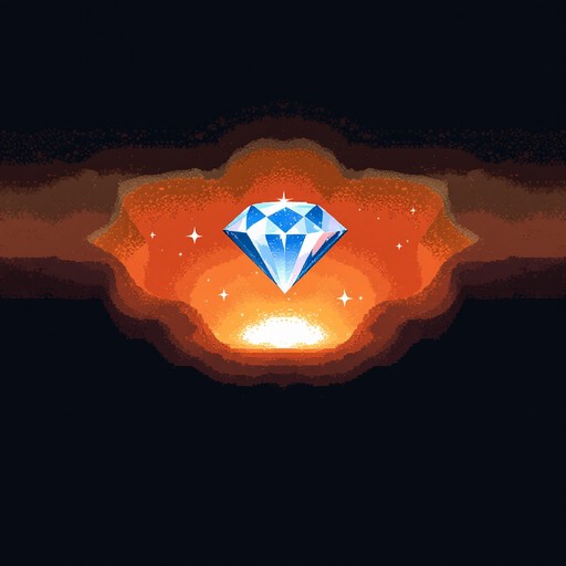 Rotating Pixel Diamond Free Diamond Under Pressure Image - Diamond, Pixel, Art | Download at ...