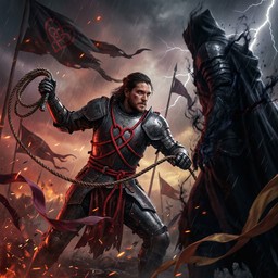 Download Crimson Armor Duel Image - Fantasy, Warrior, Knight | StockCake