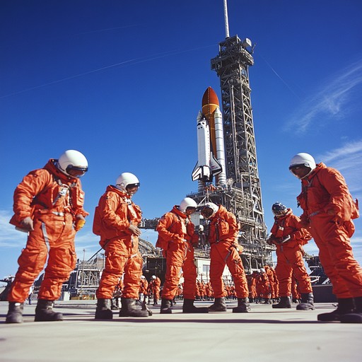 Free Astronauts near shuttle Image Astronauts, Shuttle, Launchpad