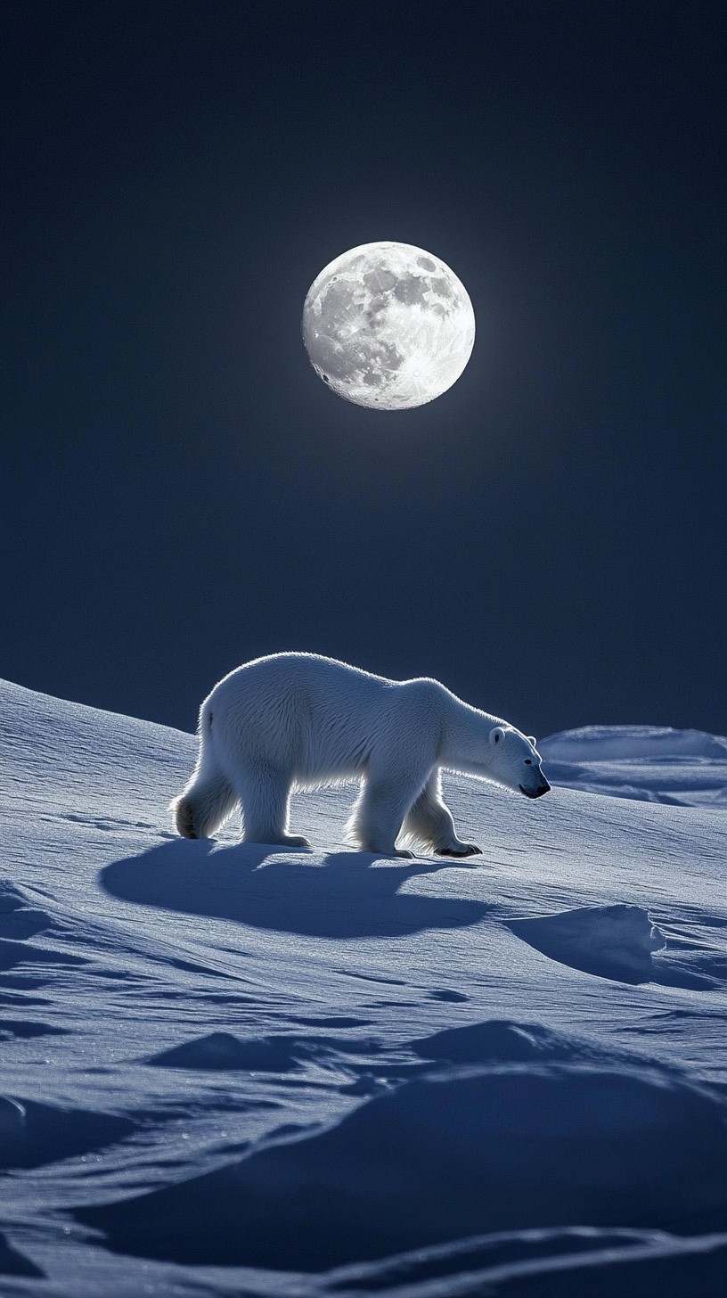 moonlit-polar-bear-stockcake.jpg