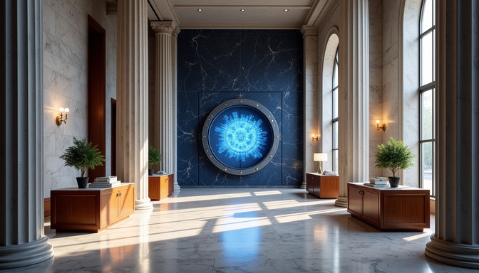 Blue Rectangular Portal Free Elegant blue portal Image - Architecture, Interior, Hall ...