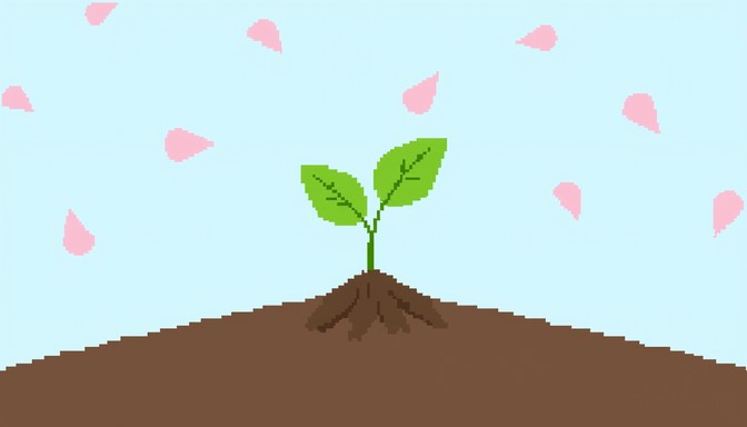 Free Pixel Seedling Growth Image - Seedling, Sprout, Pixel | Download ...