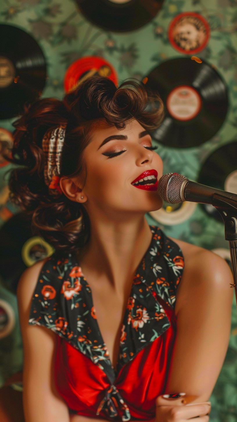 Free Vintage Singer Performing Image - Singer, Vintage, Microphone ...