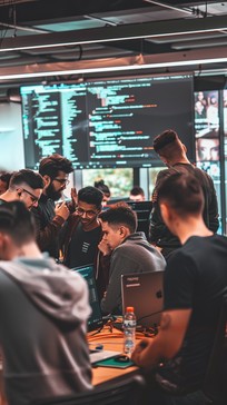 Free Team Coding Session Image - Teamwork, Coding, Collaboration ...